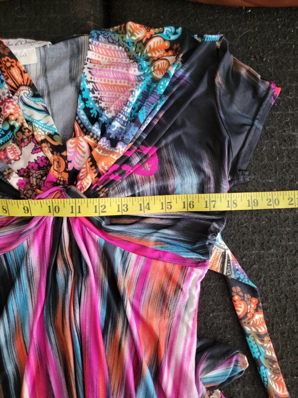 JUS D’ORANGE COLORFUL PRINT MODAL DRESS - Picture 8 of 9